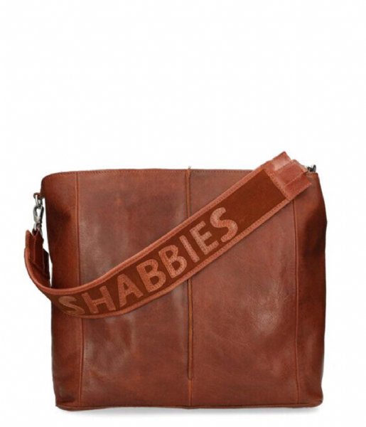Shabbies  Shoulderbag Grain Leather Matching Suede Cognac (2004)